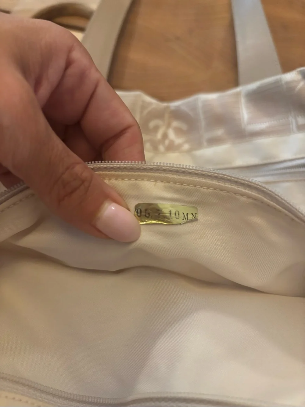 Chanel Beige Travel Ligne Tote